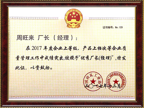 榮譽資質(zhì)